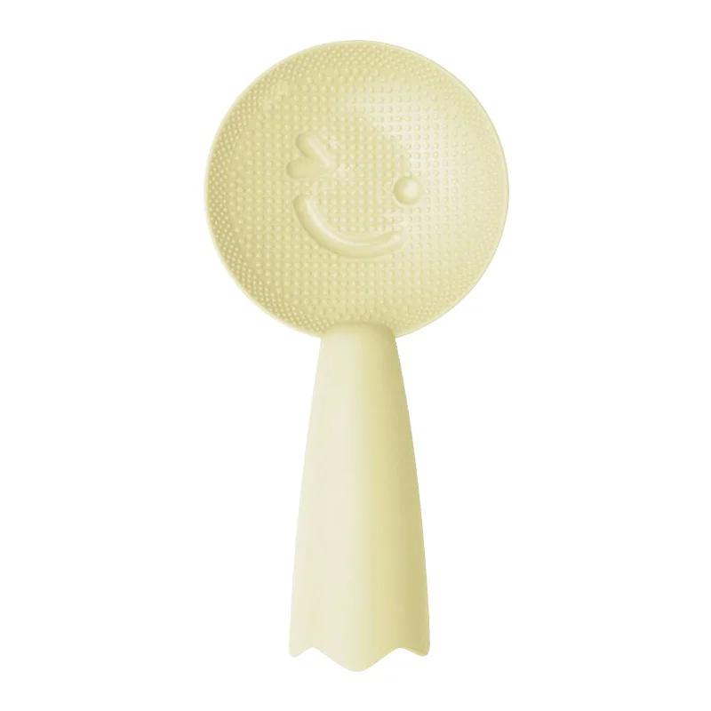 Пластиковая антипригарная ложка для риса с милым смайликом, лопатка для риса, длинная ложка для риса, кухонная утварь, столовые приборы 18x8.8x4.1cm