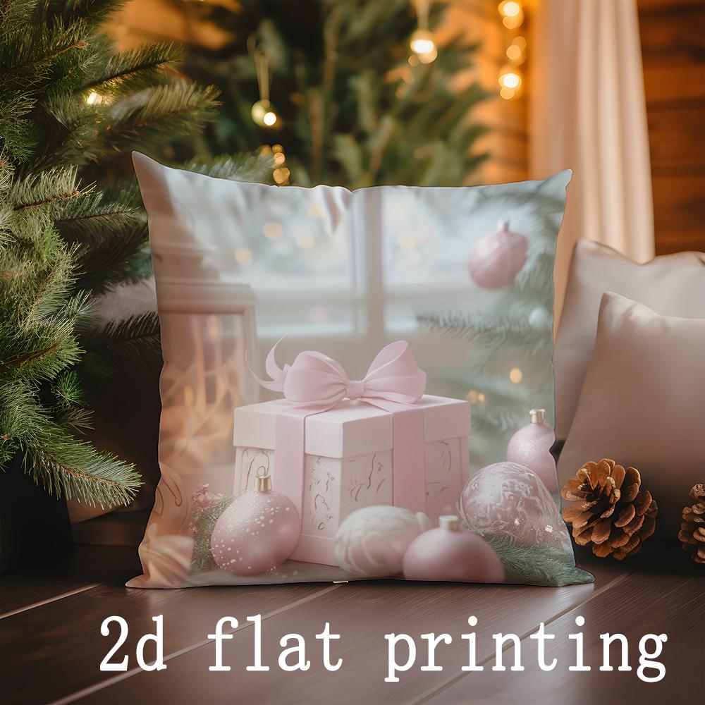 Christmas Decorative Pink Ball Pattern Cushion Covers Pattern Cushion Cover Suitable for Sofa Bedroom Car Pillow Cover 16x16Inch
Christmas Decorative Pink Ball Pattern Cushion Covers Pattern Cushion Cover Suitable for Sofa Bedroom Car Pillow Cover 16x16Inch