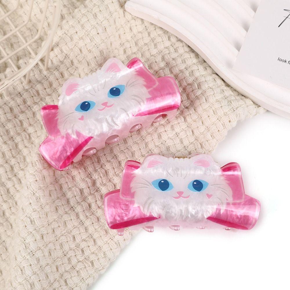 Bowknot Cat Hair Claw Animal Cartoon Hair Clip Cute Acrylic Cat Shark Clip Party белый/розовый
Bowknot Cat Hair Claw Animal Cartoon Hair Clip Cute Acrylic Cat Shark Clip Party белый/розовый