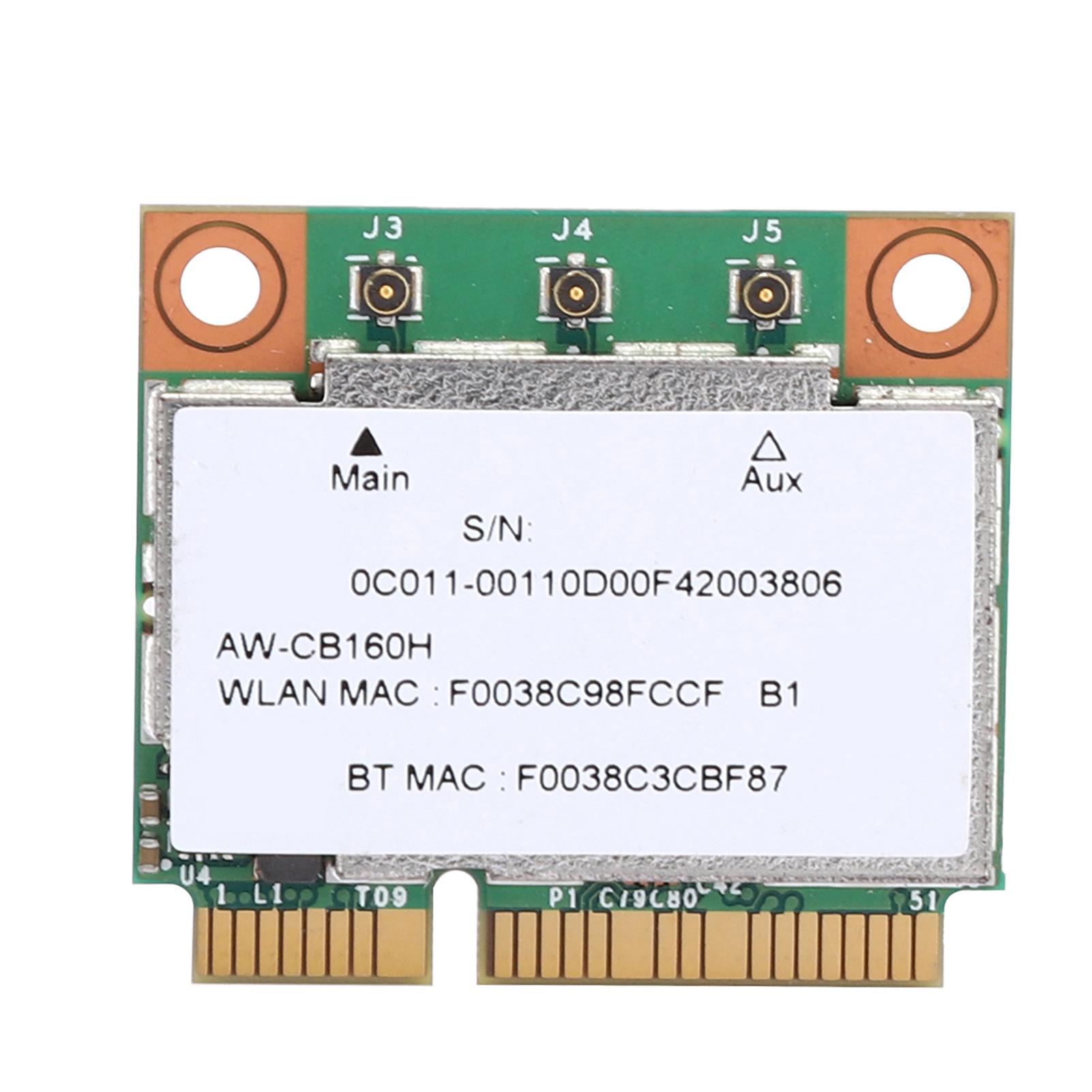 Network Card Gigabit AC1300M MINI PCI E Interface Support for Bluetooth 4.0 BCM94360HMB
Network Card Gigabit AC1300M MINI PCI E Interface Support for Bluetooth 4.0 BCM94360HMB