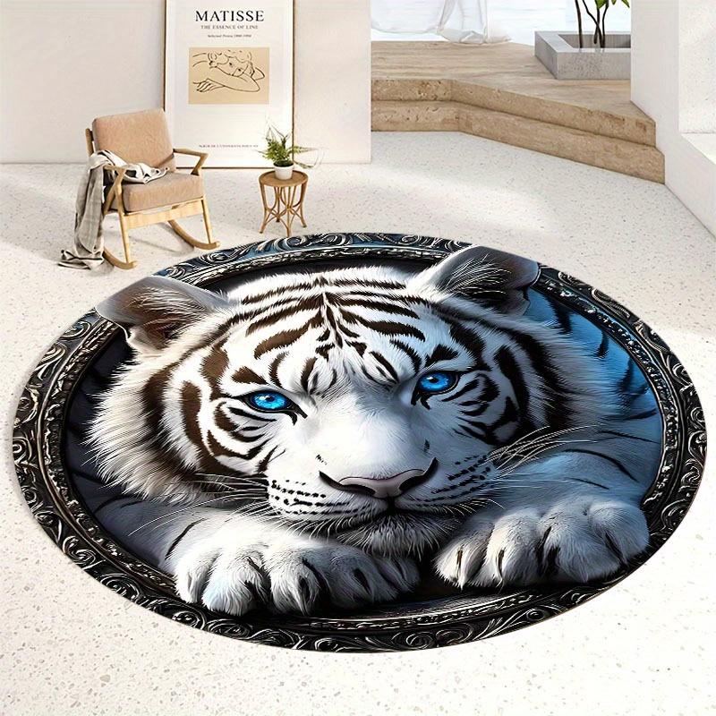 Flannel Printed Round Rug With White Tiger Design For Home Decor Soft Floor Mat Wildlife Art Theme Modern Interior 60CM(23.6inch)
Flannel Printed Round Rug With White Tiger Design For Home Decor Soft Floor Mat Wildlife Art Theme Modern Interior 60CM(23.6inch)