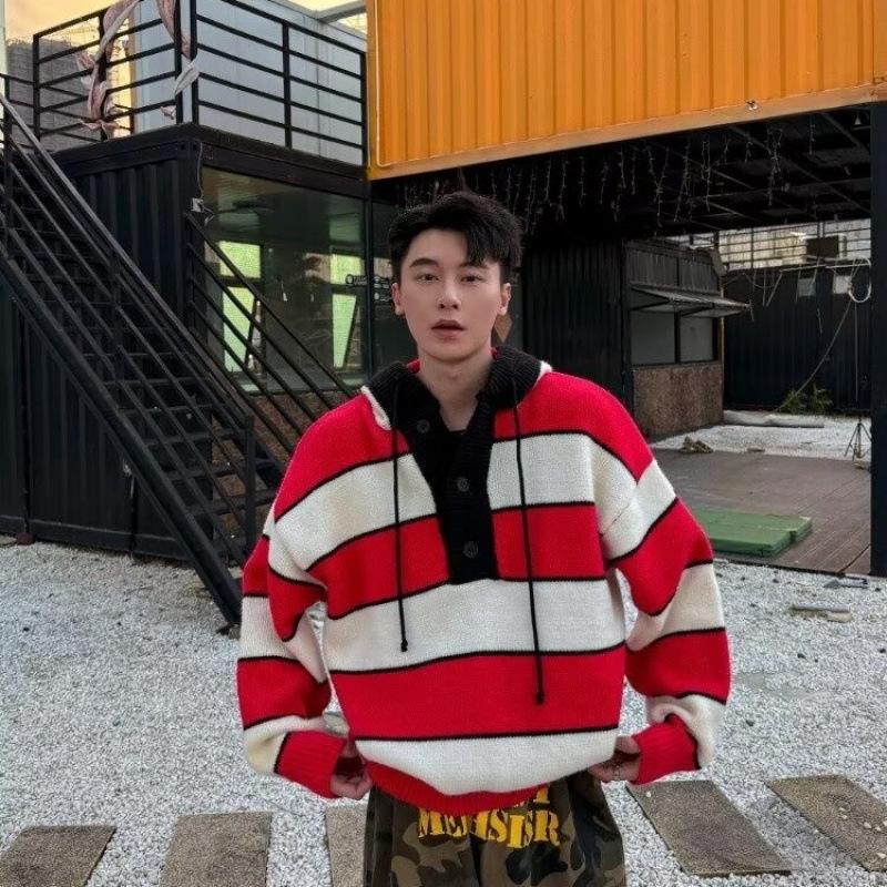2026 Autumn/Winter Men s Color Block Striped Sweater: Trendy, Loose, Versatile, Slimming Casual Style. 3XL червоний
2026 Autumn/Winter Men s Color Block Striped Sweater: Trendy, Loose, Versatile, Slimming Casual Style. 3XL червоний