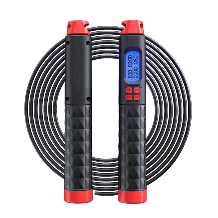 S09 Adjustable Skipping Rope with Digital Calorie and Loop Counter Jump Rope Black/Red
S09 Adjustable Skipping Rope with Digital Calorie and Loop Counter Jump Rope Black/Red