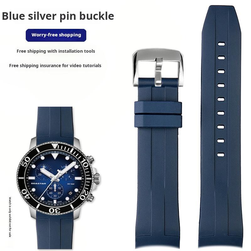 21 22мм Чоловічий гумовий ремінець для годинника For 1853 Tissot Starfish Diving T120 Зігнутий кінець Силіконовий ремінець для годинника T120417 T120.407 T116 Браслет 21mm Mechanical
21 22мм Чоловічий гумовий ремінець для годинника For 1853 Tissot Starfish Diving T120 Зігнутий кінець Силіконовий ремінець для годинника T120417 T120.407 T116 Браслет 21mm Mechanical