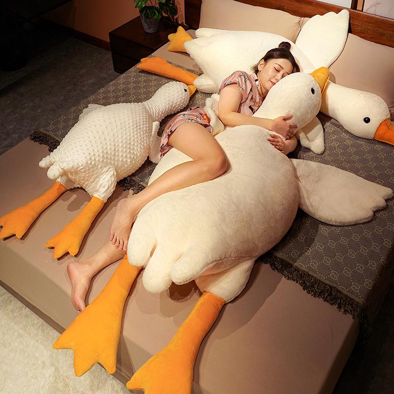 Large White Goose Plush Pillow Toy - Bedside Cuddle Doll & Birthday Gift for Girls 50cm Standard
Large White Goose Plush Pillow Toy - Bedside Cuddle Doll & Birthday Gift for Girls 50cm Standard
