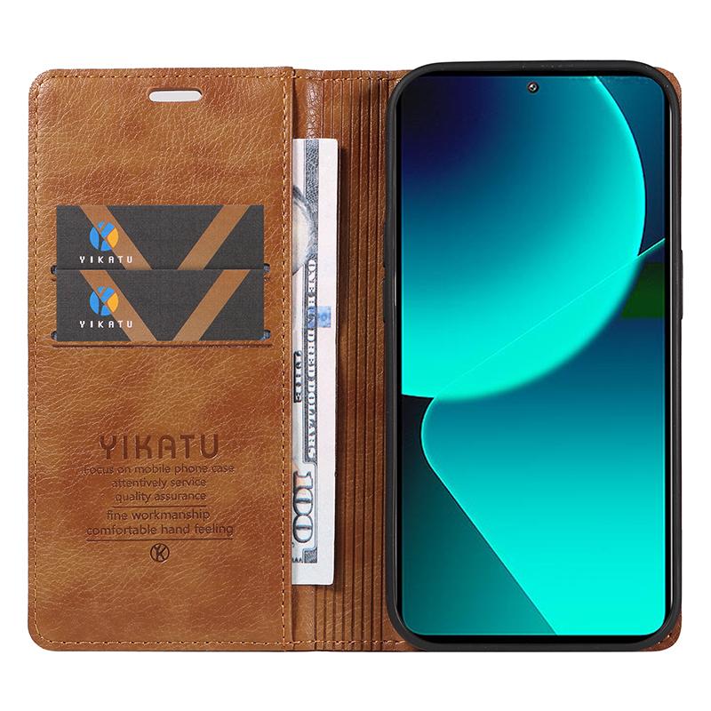 YIKATU YK-006 For Xiaomi 13T/13T Pro/Redmi K60 Ultra Case PU Leather Litchi Texture Wallet Cover Brown
YIKATU YK-006 For Xiaomi 13T/13T Pro/Redmi K60 Ultra Case PU Leather Litchi Texture Wallet Cover Brown