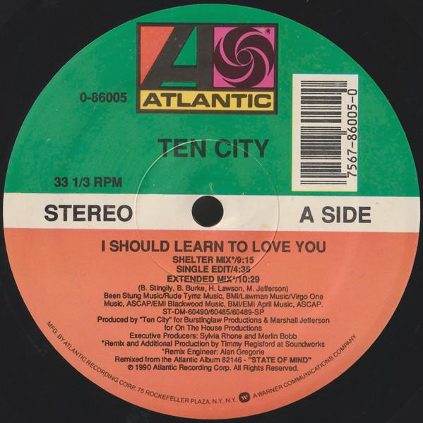 12inch Record TEN CITY - I Should Learn To Love You 086005 Atlantic 1990 US Dance & Electronica Used
12inch Record TEN CITY - I Should Learn To Love You 086005 Atlantic 1990 US Dance & Electronica Used