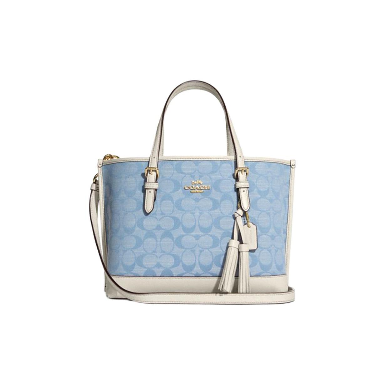 Coach Mollie Series Classic Canvas And Leather Tote Bag Shopping Bag Handheld Crossbody Bag 25 Women tote Blue White CA142-IMUDY Basic Set (Bag+Dust Bag)
Coach Mollie Series Classic Canvas And Leather Tote Bag Shopping Bag Handheld Crossbody Bag 25 Women tote Blue White CA142-IMUDY Basic Set (Bag+Dust Bag)