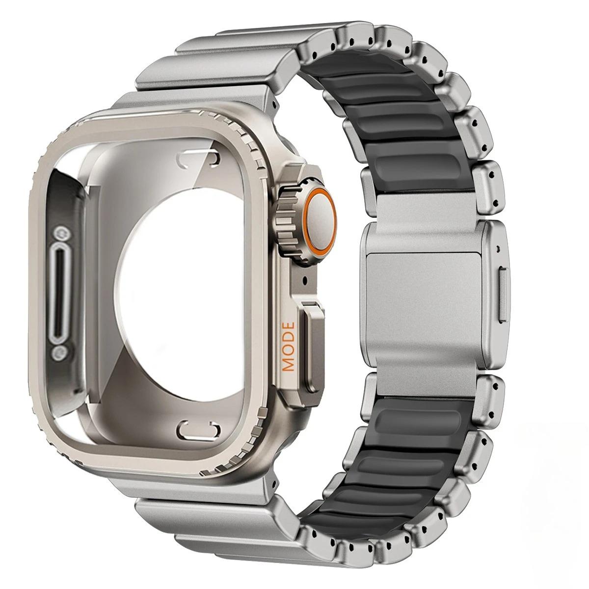 Titanium Strap+Metal Case for Apple Watch Band Ultra 3/2 49mm 46mm 45mm 44mm Alloy Shell Cover for Iwatch Series 11 10 9 8 7 SE3 Titanium Material&For Ultra 3 2 1 49mm
Titanium Strap+Metal Case for Apple Watch Band Ultra 3/2 49mm 46mm 45mm 44mm Alloy Shell Cover for Iwatch Series 11 10 9 8 7 SE3 Titanium Material&For Ultra 3 2 1 49mm