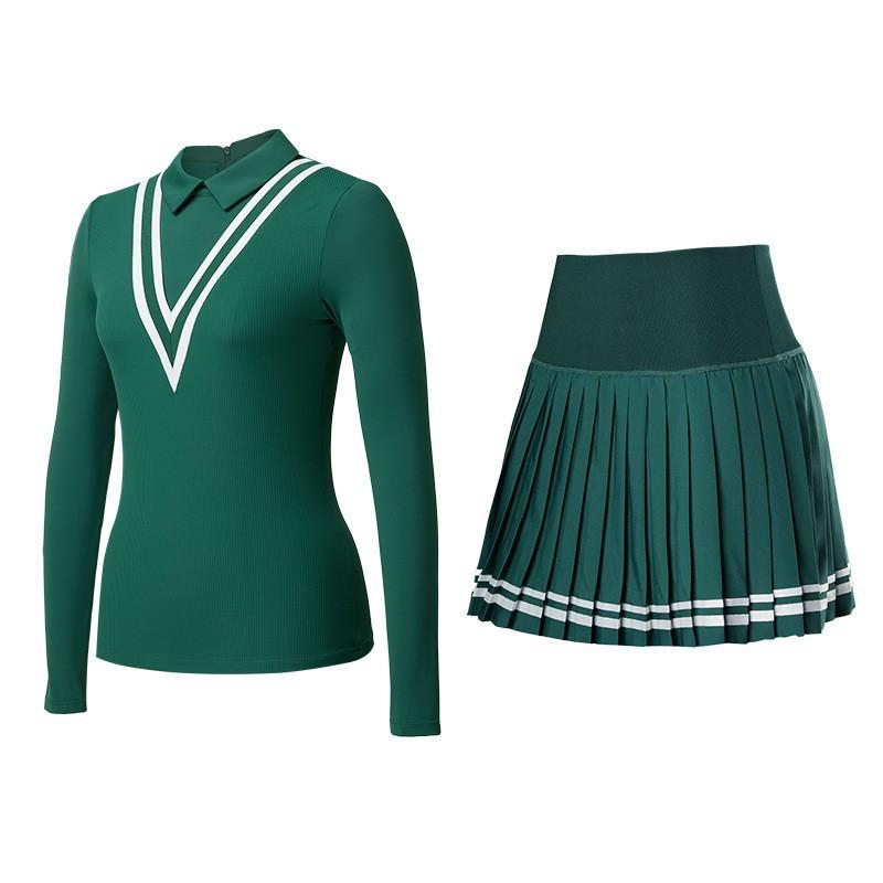 Sports Suit Women s Tennis Autumn Winter Breathable Quick-drying Golf Yoga Short Skirt Lapel Long Sleeves Two-piece Set M
Sports Suit Women s Tennis Autumn Winter Breathable Quick-drying Golf Yoga Short Skirt Lapel Long Sleeves Two-piece Set M