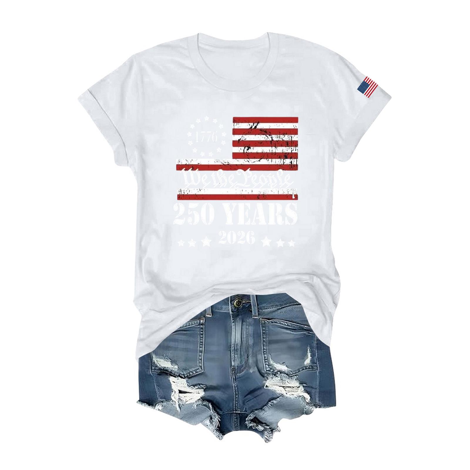 Womens T Shirts Short Sleeve Shirts Pullover Summer Spring Tops Blouses XL білий
Womens T Shirts Short Sleeve Shirts Pullover Summer Spring Tops Blouses XL білий