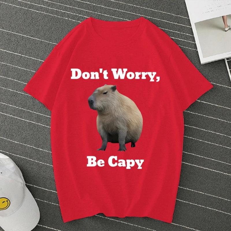 Dont Worry Be Capy Capybara T Shirts Top Unisex Women Manga Anime Tee Shirts Oversized Tshirts Unisex Clothing Male Y2k 71819 S
Dont Worry Be Capy Capybara T Shirts Top Unisex Women Manga Anime Tee Shirts Oversized Tshirts Unisex Clothing Male Y2k 71819 S