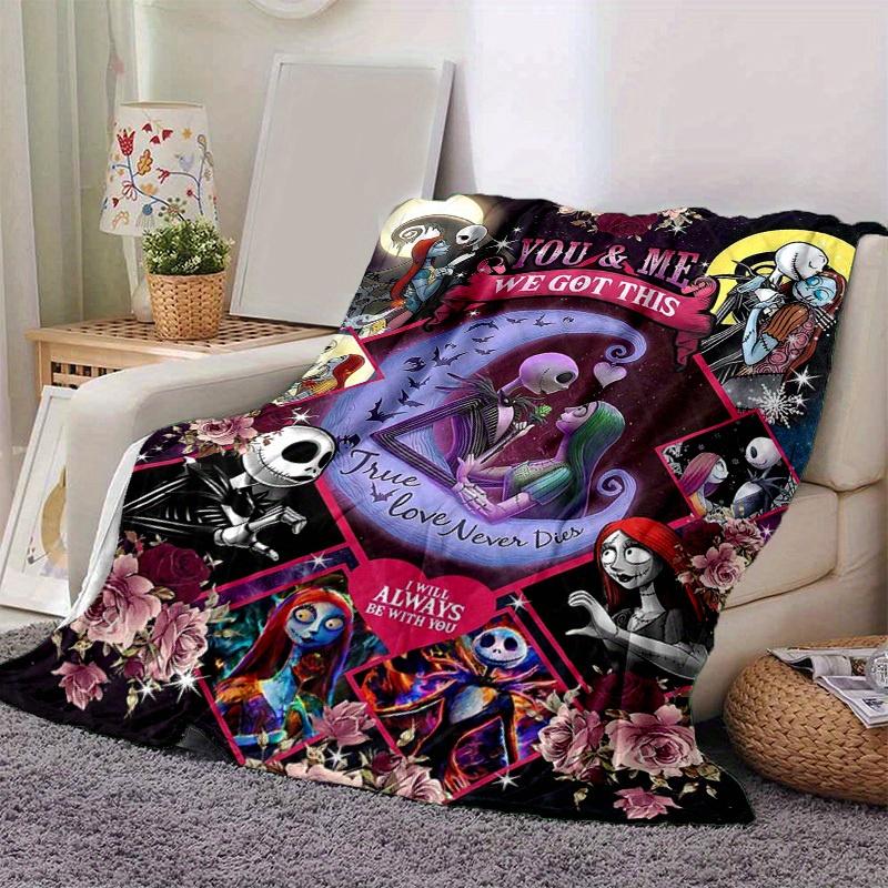 1pc. Cute Nightmare Before Christmas Jack & Sally Romantic Scene Blanket, Perfect for Home Decor, Gift Idea, Seasonal Use, Cozy Throw Blanke 100x150cm
1pc. Cute Nightmare Before Christmas Jack & Sally Romantic Scene Blanket, Perfect for Home Decor, Gift Idea, Seasonal Use, Cozy Throw Blanke 100x150cm