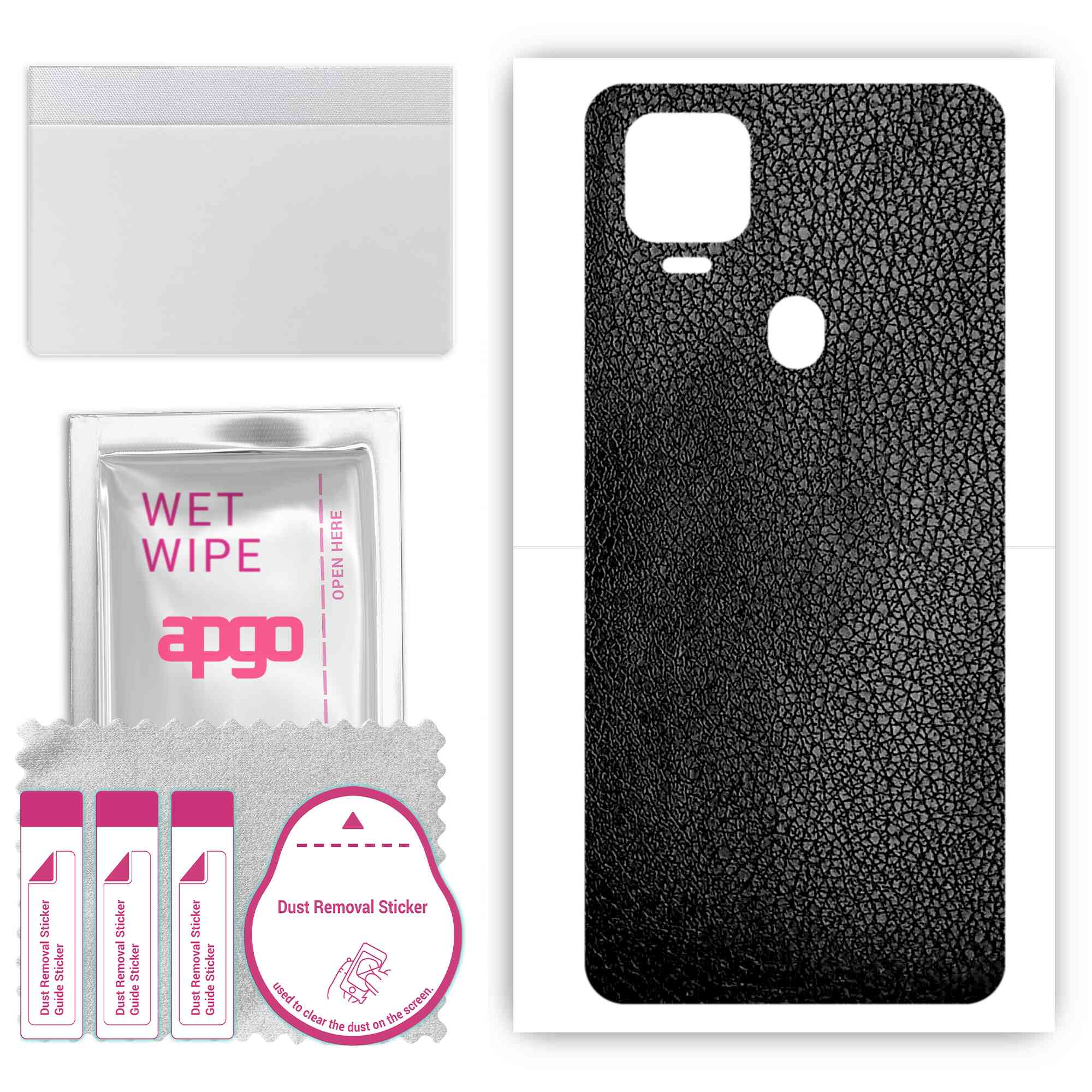 apgo Protective Skin Sticker for the back compatible with ZTE Axon 11 SE 5G, Wrap Film, Foil, Vinyl - Pattern Black Leather
apgo Protective Skin Sticker for the back compatible with ZTE Axon 11 SE 5G, Wrap Film, Foil, Vinyl - Pattern Black Leather