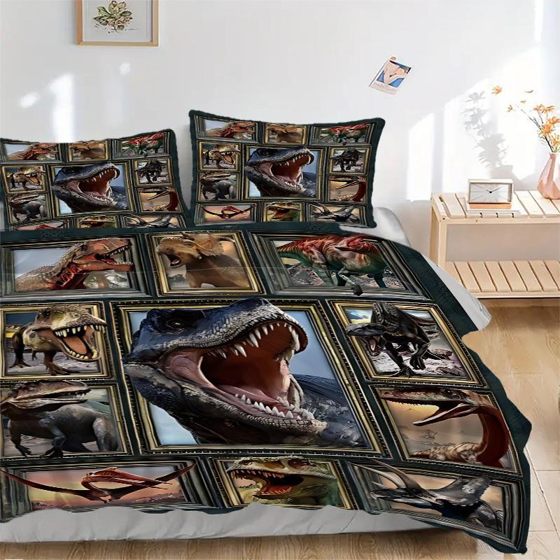 3pcs Dinosaur Collage Duvet Cover Set, Cover For Bedroom Guest Room (1 Duvet Cover + 2 Pillowcase, Without Quilt), yy250922188 135x200cm
3pcs Dinosaur Collage Duvet Cover Set, Cover For Bedroom Guest Room (1 Duvet Cover + 2 Pillowcase, Without Quilt), yy250922188 135x200cm