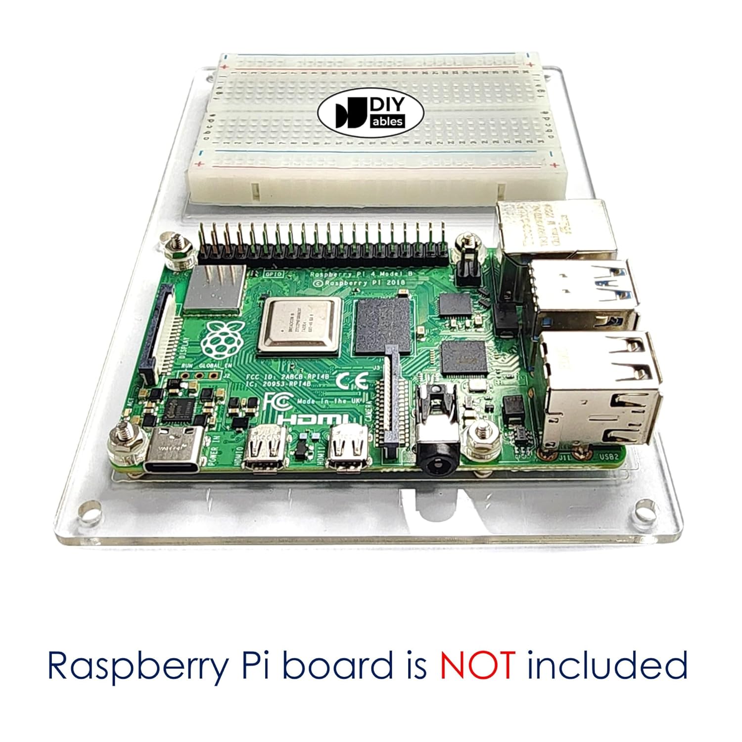 Base Plate Breadboard for Raspberry Pi – Base Platform with Integrated Breadboard for Raspberry Pi Projects
Base Plate Breadboard for Raspberry Pi – Base Platform with Integrated Breadboard for Raspberry Pi Projects