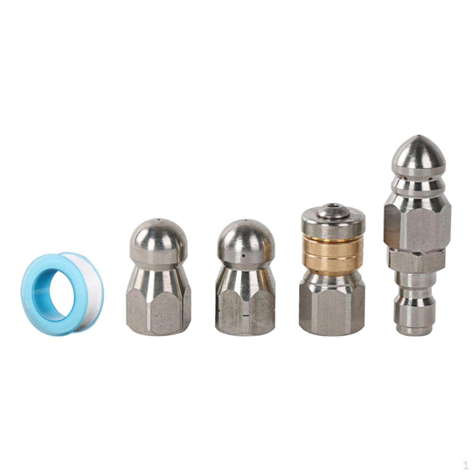 4x Drain Sewer Jet Washer Nozzle Steel Accessories Hose Cleaning
4x Drain Sewer Jet Washer Nozzle Steel Accessories Hose Cleaning