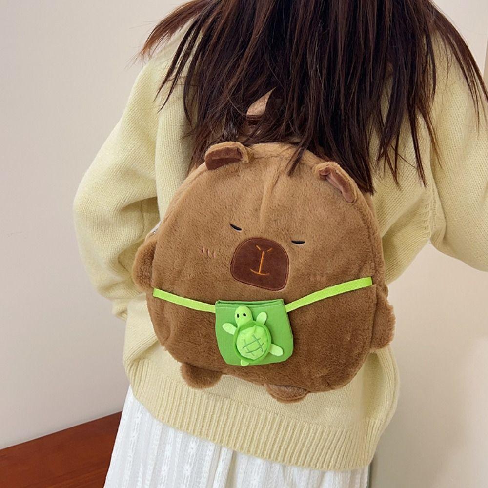 Storage Plush Capybara Bag Knapsack Kapibala Plush School Bag Kid Girl Boy рожевий
Storage Plush Capybara Bag Knapsack Kapibala Plush School Bag Kid Girl Boy рожевий