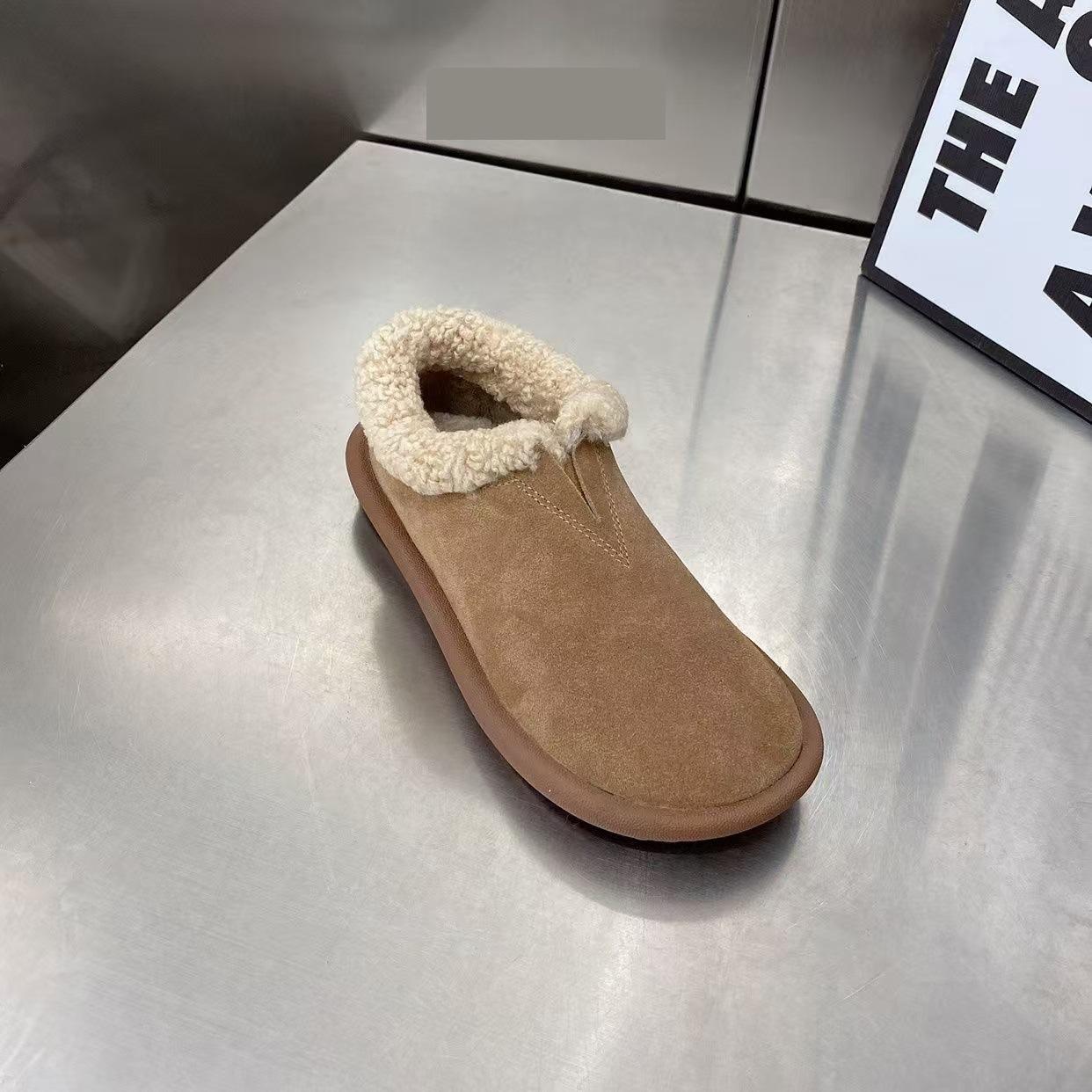 Женские туфли на плоской подошве с одной педалью 2024 года, новые осенне-зимние туфли из бархата и теплой овечьей шерсти для женщин 40
Женские туфли на плоской подошве с одной педалью 2024 года, новые осенне-зимние туфли из бархата и теплой овечьей шерсти для женщин 40