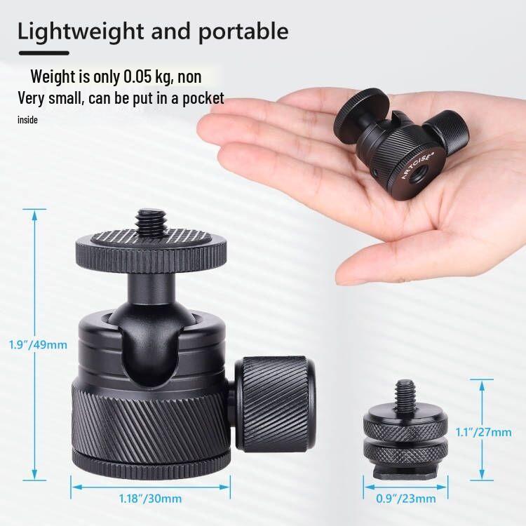 AISI Aluminum Alloy Mini Ball Head Tripod Phone Holder for Live Broadcast & Photography
AISI Aluminum Alloy Mini Ball Head Tripod Phone Holder for Live Broadcast & Photography