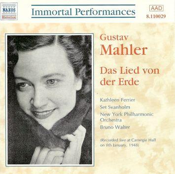 CD FERRIER,SVANHOLM,WALTER; NYPO - Mahler: Das Lied Von Der Erde 8110029 Naxos Historica 1999 Non Japan Classical Used
CD FERRIER,SVANHOLM,WALTER; NYPO - Mahler: Das Lied Von Der Erde 8110029 Naxos Historica 1999 Non Japan Classical Used