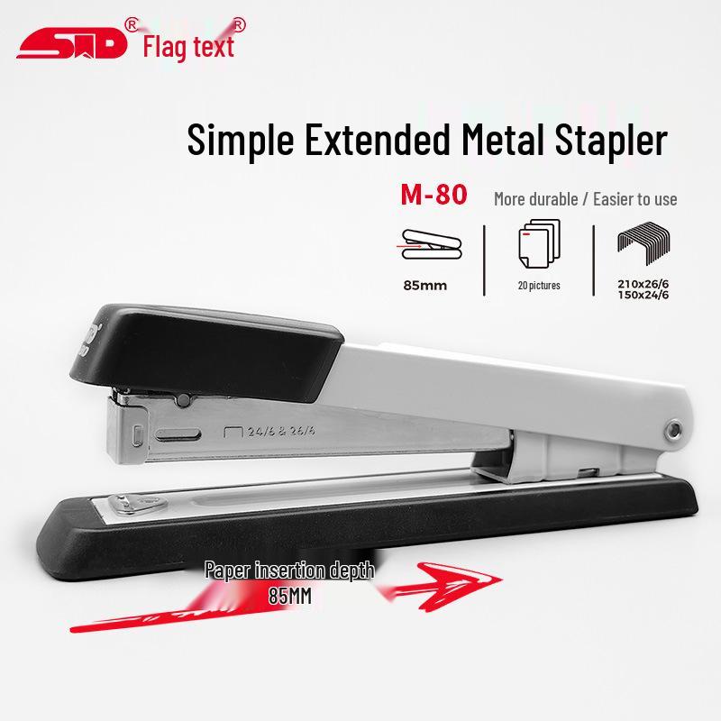 Flag Pattern Large Capacity Effort-Saving Stapler - Medium Office Size (No. 12)
Flag Pattern Large Capacity Effort-Saving Stapler - Medium Office Size (No. 12)