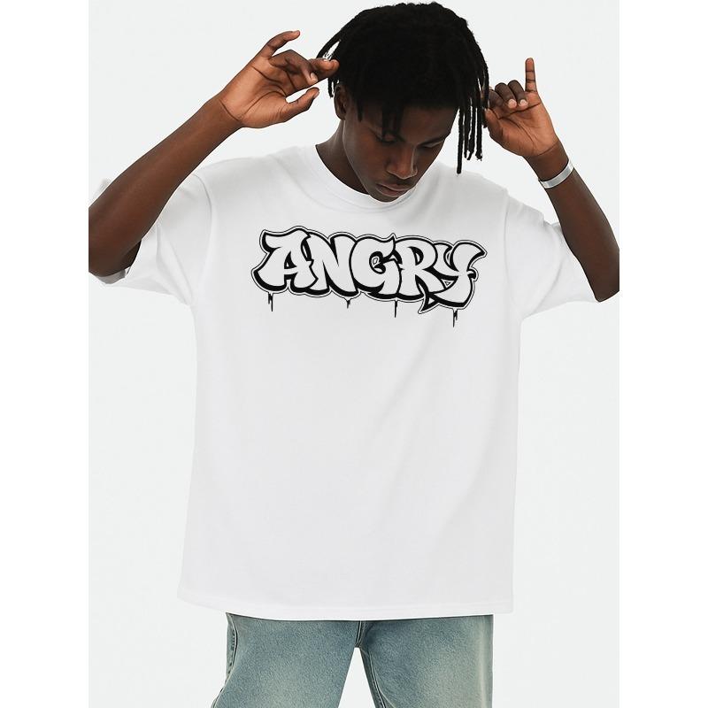 European sizes Men S Angry Graffiti Graphic T-Shirt - Dripping Graffiti Lettering Print, White with Black Urban Streetwear Design, Soft Breathable 4XL білий
European sizes Men S Angry Graffiti Graphic T-Shirt - Dripping Graffiti Lettering Print, White with Black Urban Streetwear Design, Soft Breathable 4XL білий