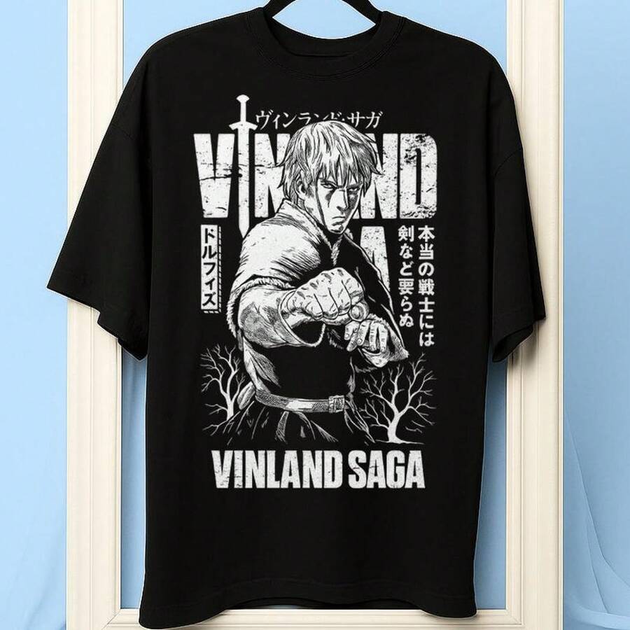 Printed Round Neck T-Shirt Unisex Vinland Saga Shirt, Thorfinn Warrior Tee, Retro Anime Graphic 5XL різнокольоровий
Printed Round Neck T-Shirt Unisex Vinland Saga Shirt, Thorfinn Warrior Tee, Retro Anime Graphic 5XL різнокольоровий