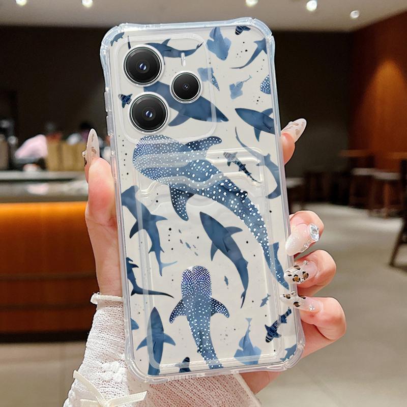 Чохол з принтом кита та кишенею для карток з ТПУ для Xiaomi Redmi Note 14 Pro Plus 5G Note 13 12 14 Pro 14C 13C 4G М який силіконовий чохол для телефону Redmi Note 12
Чохол з принтом кита та кишенею для карток з ТПУ для Xiaomi Redmi Note 14 Pro Plus 5G Note 13 12 14 Pro 14C 13C 4G М який силіконовий чохол для телефону Redmi Note 12