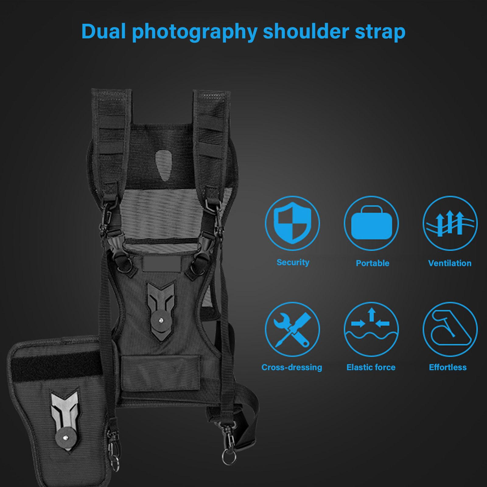 Camera Strap Multiple Functional DSLR Camera Double Shoulder Strap for Easy and Fast Camera Switching 1
Camera Strap Multiple Functional DSLR Camera Double Shoulder Strap for Easy and Fast Camera Switching 1