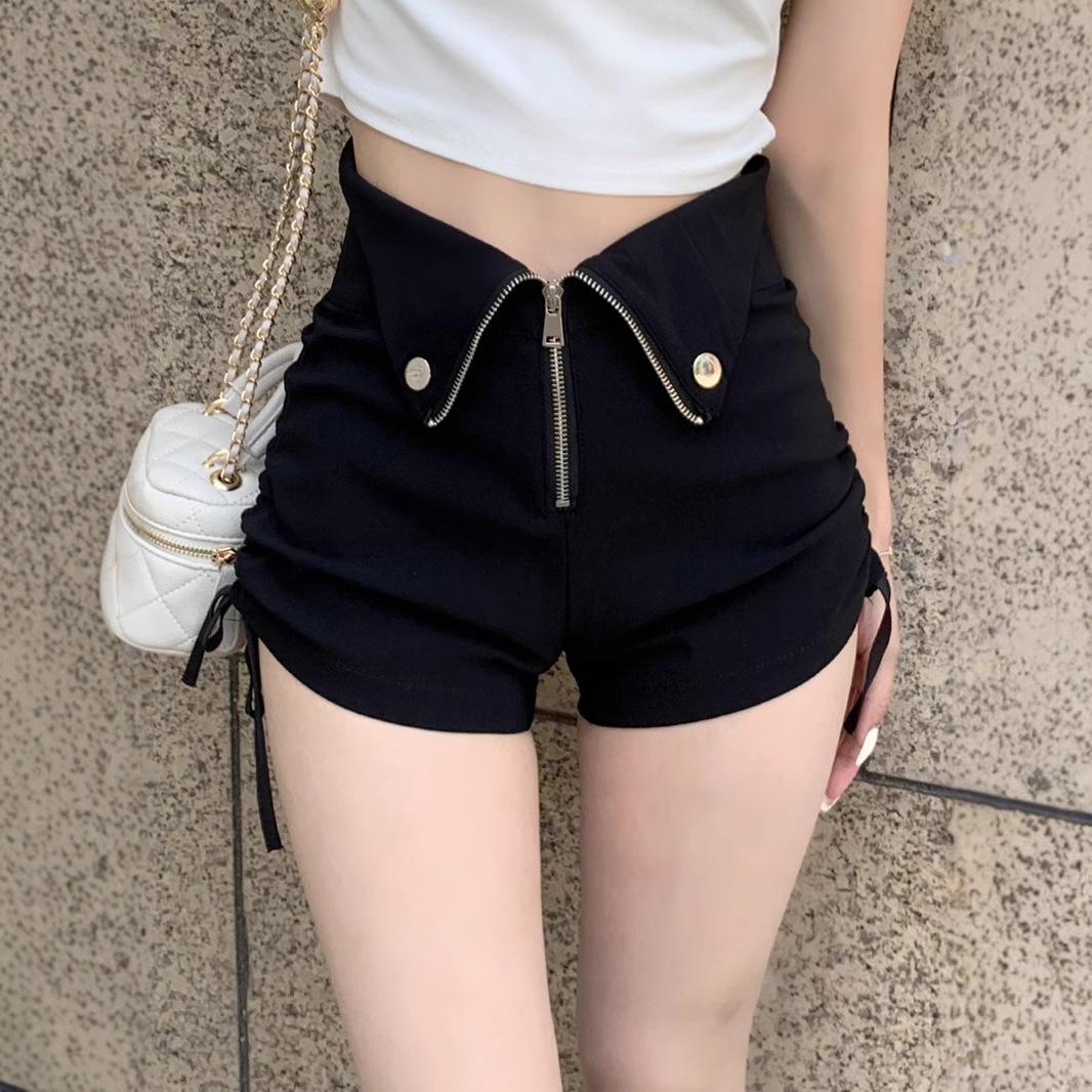 High Waist Drawstring Black Shorts: Sexy Hot Girl Design, Petite Summer High Elastic Super Short Pants 5XL
High Waist Drawstring Black Shorts: Sexy Hot Girl Design, Petite Summer High Elastic Super Short Pants 5XL