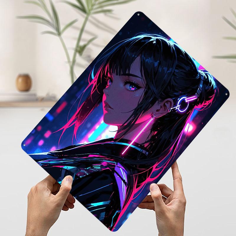 Cyberpunk Anime Girl Tin Plaque Poster Customized Wall Art Retro Vintage Metal Signs for Man Cave Mancave Decoration Room Decor 7.9x11.8In(20x30cm)
Cyberpunk Anime Girl Tin Plaque Poster Customized Wall Art Retro Vintage Metal Signs for Man Cave Mancave Decoration Room Decor 7.9x11.8In(20x30cm)