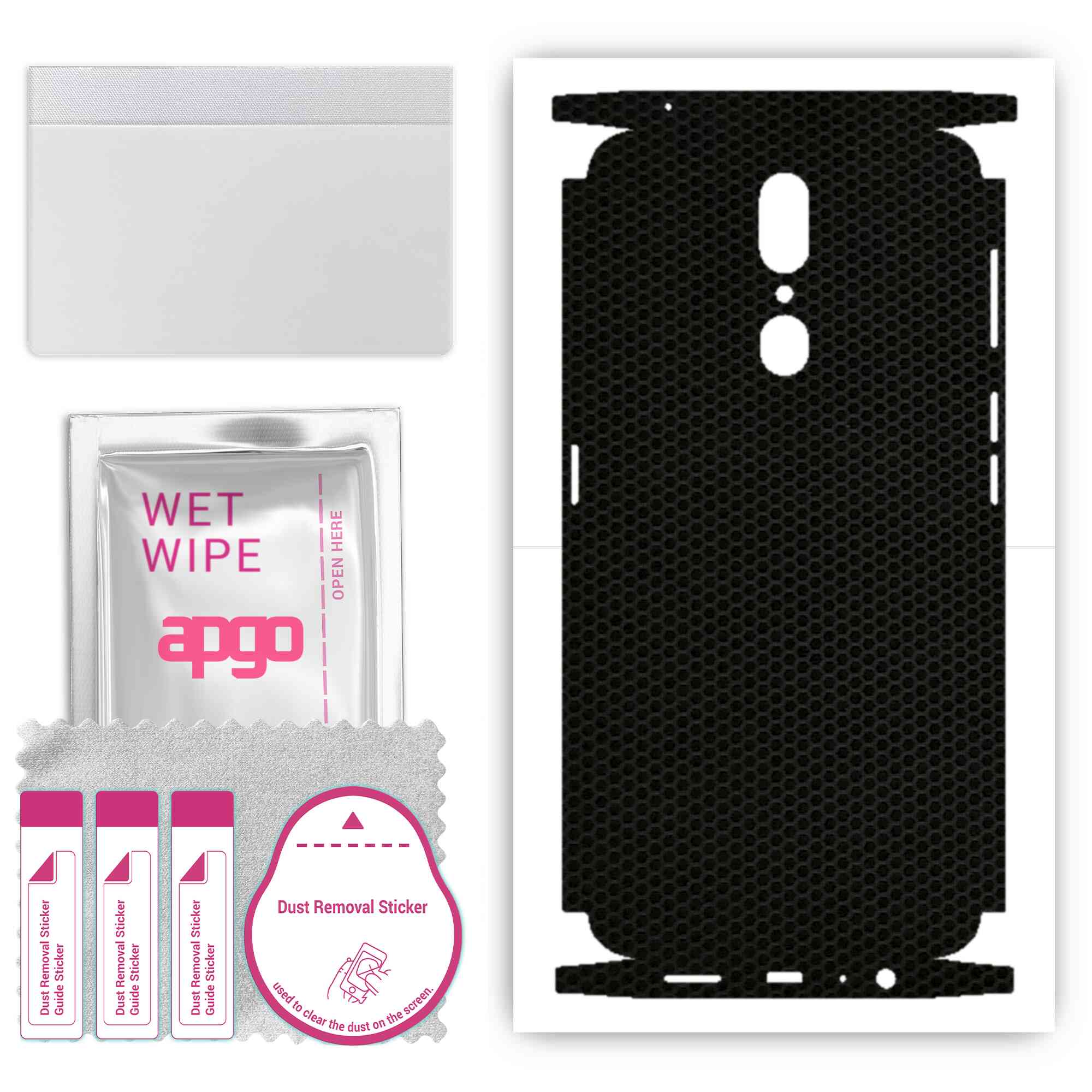 apgo Protective Skin Sticker for the back+sides compatible with Oppo A9, Full Wrap Film, Foil, Vinyl - Pattern Matrix
apgo Protective Skin Sticker for the back+sides compatible with Oppo A9, Full Wrap Film, Foil, Vinyl - Pattern Matrix