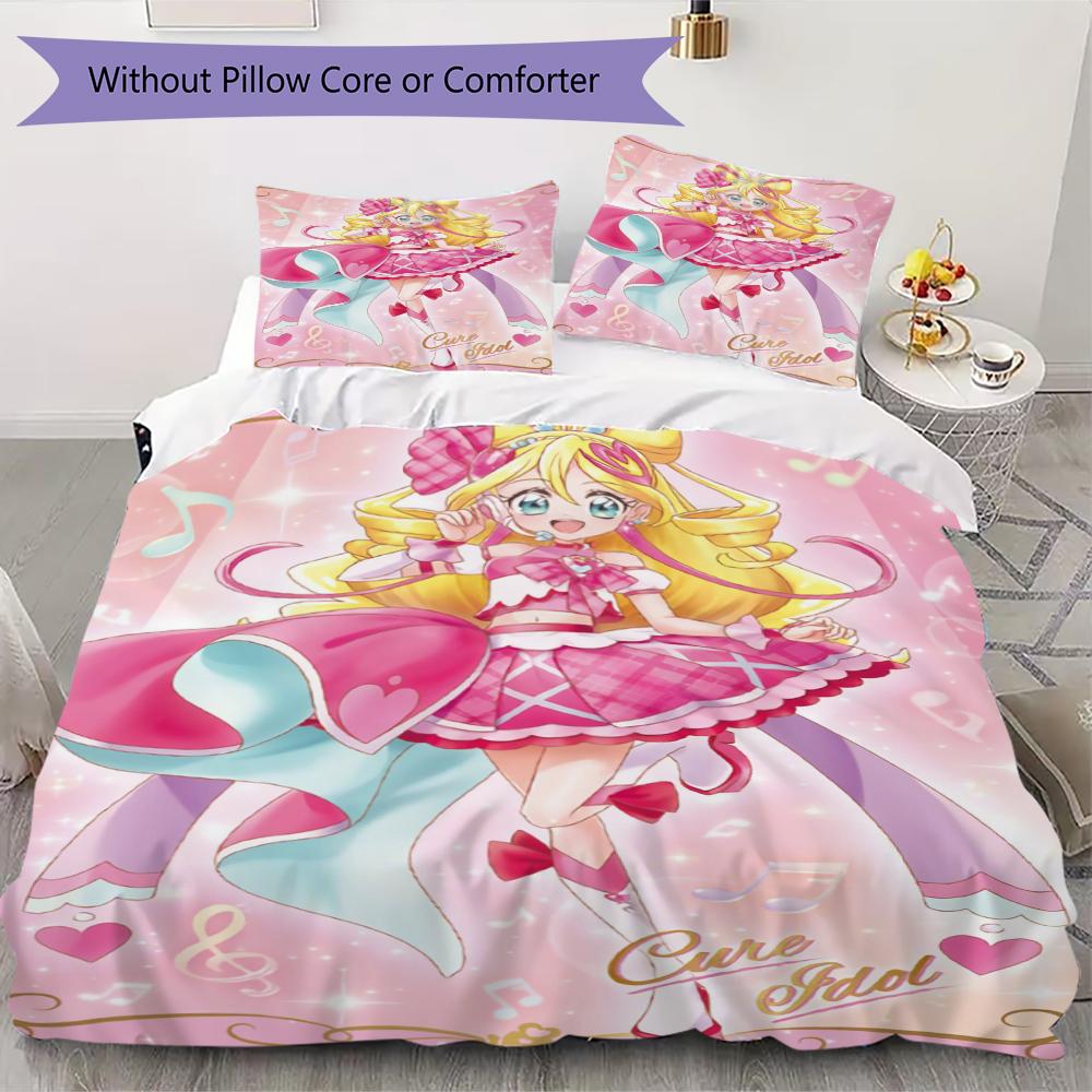 Pretty Cure Pattern Bedding uilt Set uilt Cover Pillowcase Home Decoration Birthday Gift (1 * duvet cover + 2 * pillowcase without core)121 135x200cm
Pretty Cure Pattern Bedding uilt Set uilt Cover Pillowcase Home Decoration Birthday Gift (1 * duvet cover + 2 * pillowcase without core)121 135x200cm