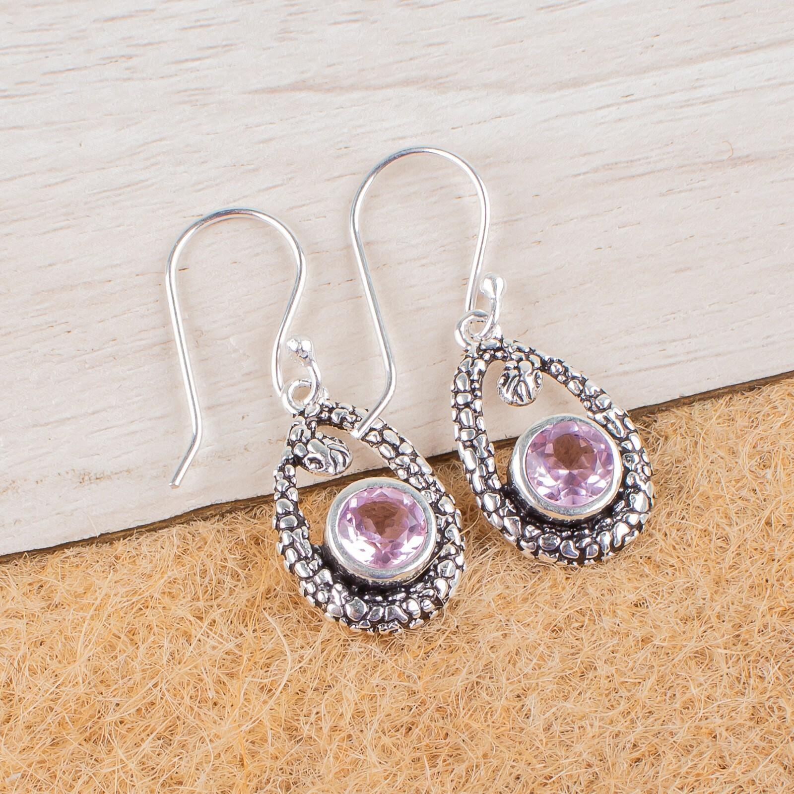 Morganite Gemstone 925 Sterling Silver Jewelry Drop/Dangle Earrings1.38 For Her CE-3-19
Morganite Gemstone 925 Sterling Silver Jewelry Drop/Dangle Earrings1.38 For Her CE-3-19