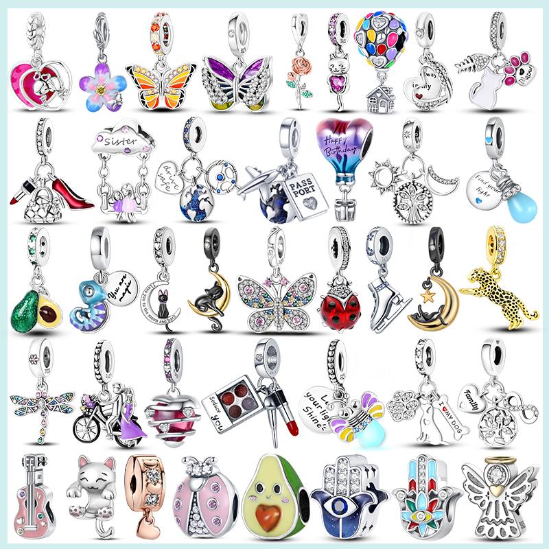 925 Sterling Silver Airplane Butterfly Cat Chameleon Dog Charm Plata De Ley Safety Chain Bead DIY For Original Bracelet Jewelr
925 Sterling Silver Airplane Butterfly Cat Chameleon Dog Charm Plata De Ley Safety Chain Bead DIY For Original Bracelet Jewelr