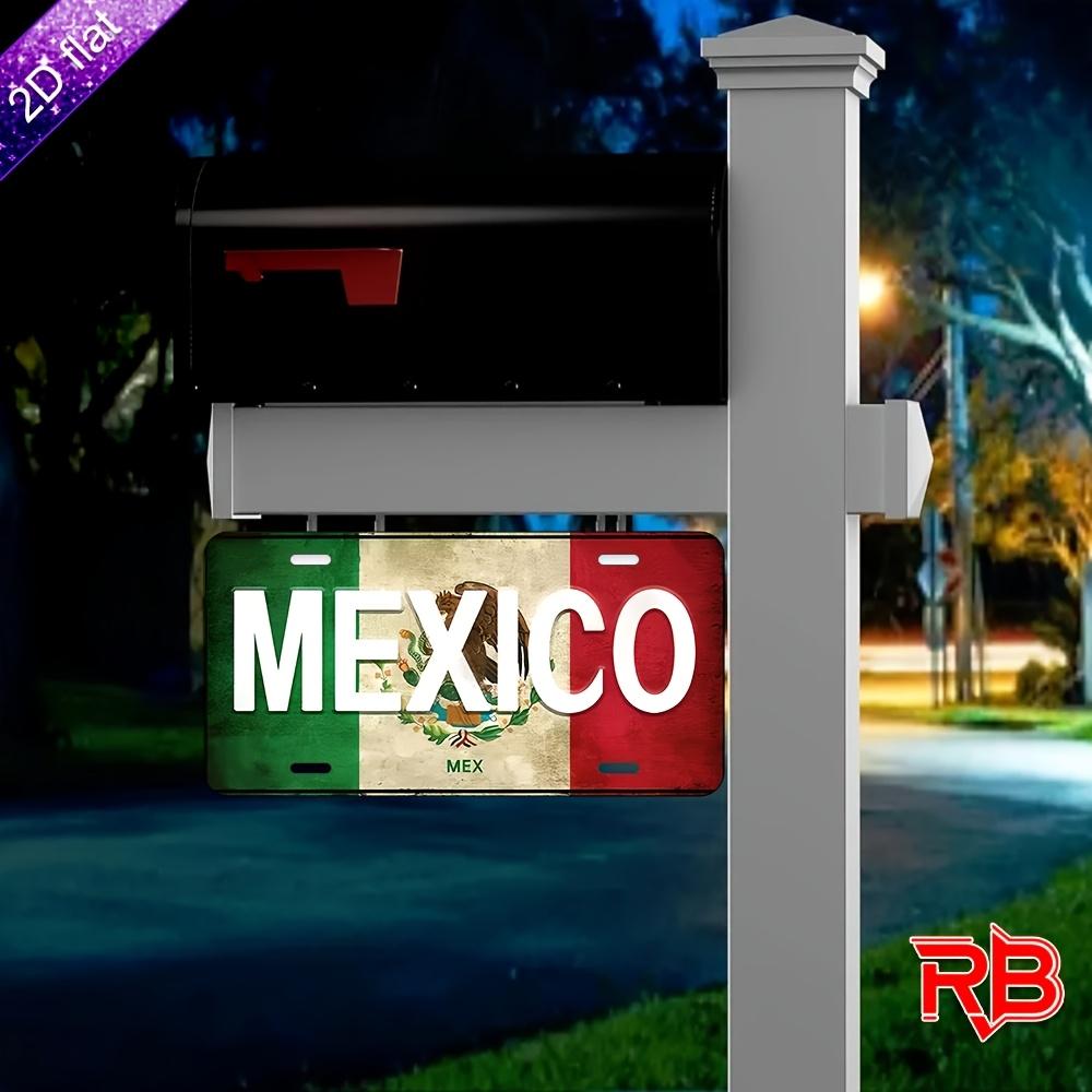 D Flat Vintage Distressed MEXICO National Flag Aluminum Tin Painting License Plate Shape Patriotic Mexican Themed Metal Wall 15x30cm(5.9x7.8inch)
D Flat Vintage Distressed MEXICO National Flag Aluminum Tin Painting License Plate Shape Patriotic Mexican Themed Metal Wall 15x30cm(5.9x7.8inch)