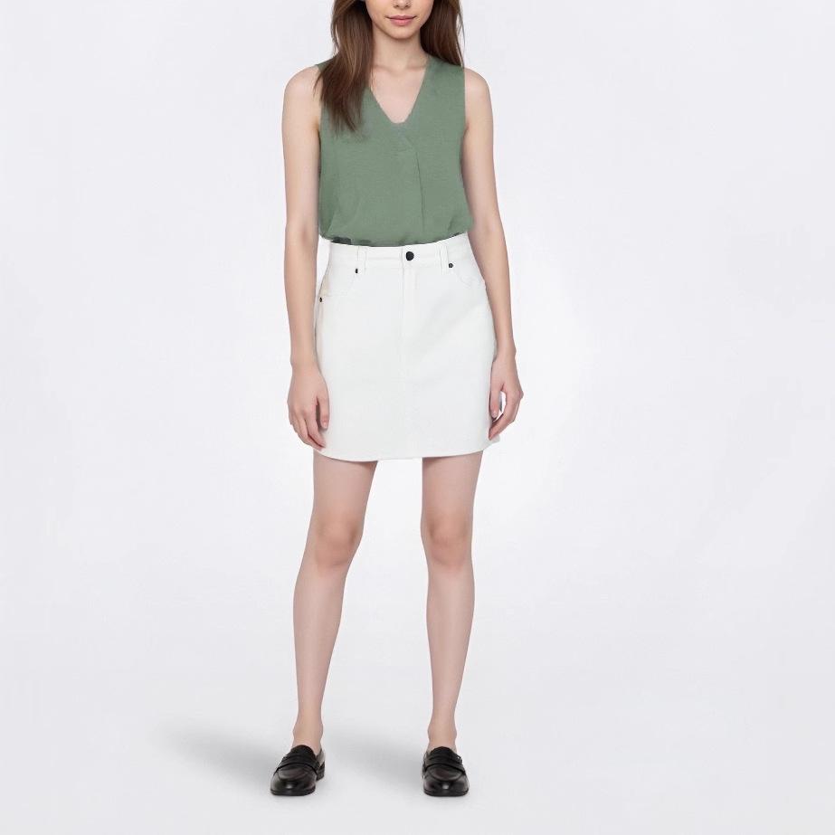 European & American White Lyocell High Waist A-Line Denim Skirt - Women’s Elastic Slimming Short Skirt 27
European & American White Lyocell High Waist A-Line Denim Skirt - Women’s Elastic Slimming Short Skirt 27