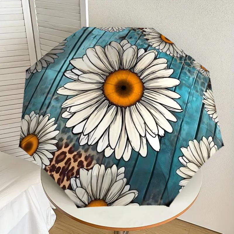 1pc Daisy Flowers on Blue Wooden Background Umbrella with Plastic Handle,Suitable for All Seasons Home Travel Outdoor UmbrellaDD1164
1pc Daisy Flowers on Blue Wooden Background Umbrella with Plastic Handle,Suitable for All Seasons Home Travel Outdoor UmbrellaDD1164