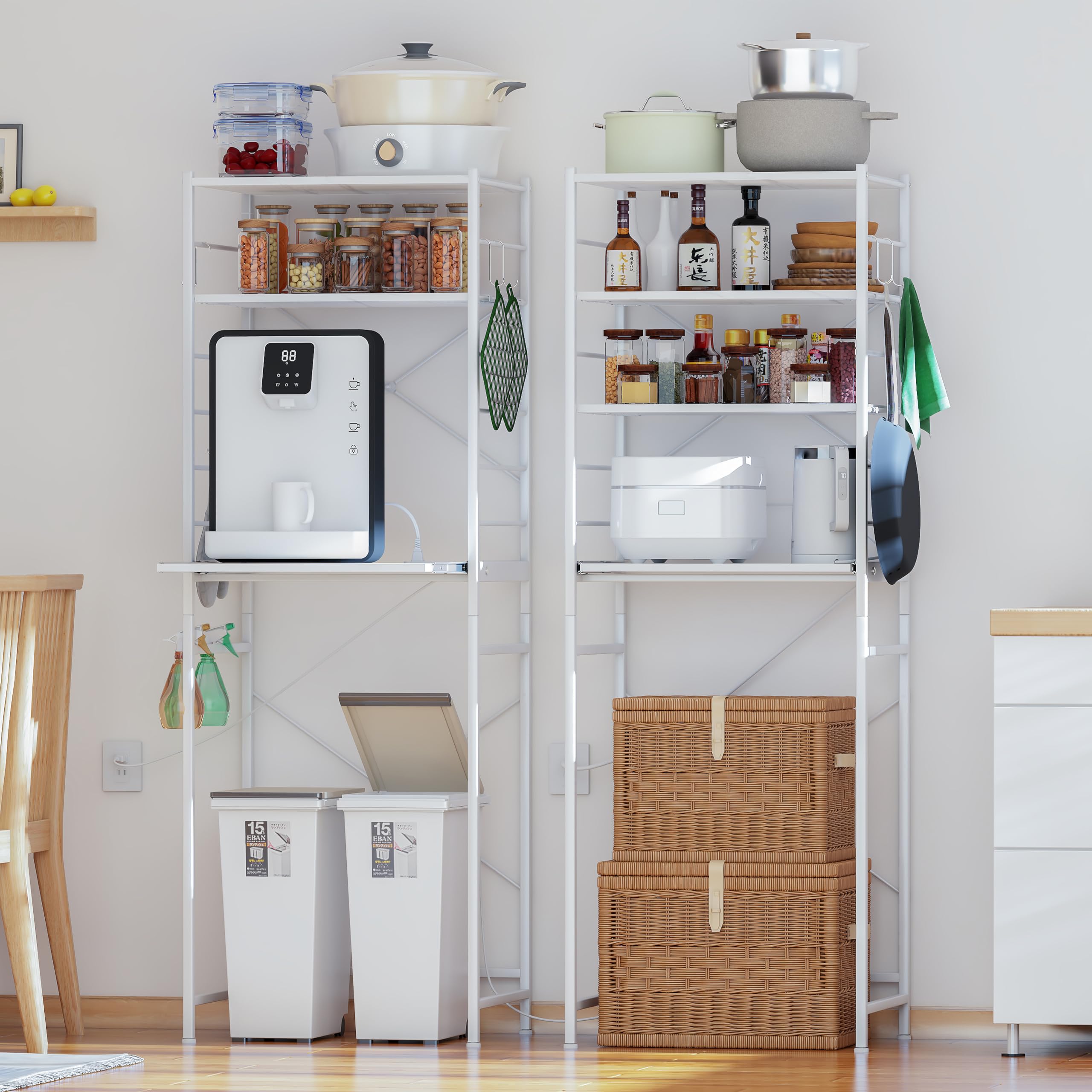 LunarLight Kitchen Baker Kitchen Range Open Storage Trash Top Холодильник Top Стеллаж для стиральной машины с подвижными выдвижными полками на 2 розетки x D45 x
LunarLight Kitchen Baker Kitchen Range Open Storage Trash Top Холодильник Top Стеллаж для стиральной машины с подвижными выдвижными полками на 2 розетки x D45 x