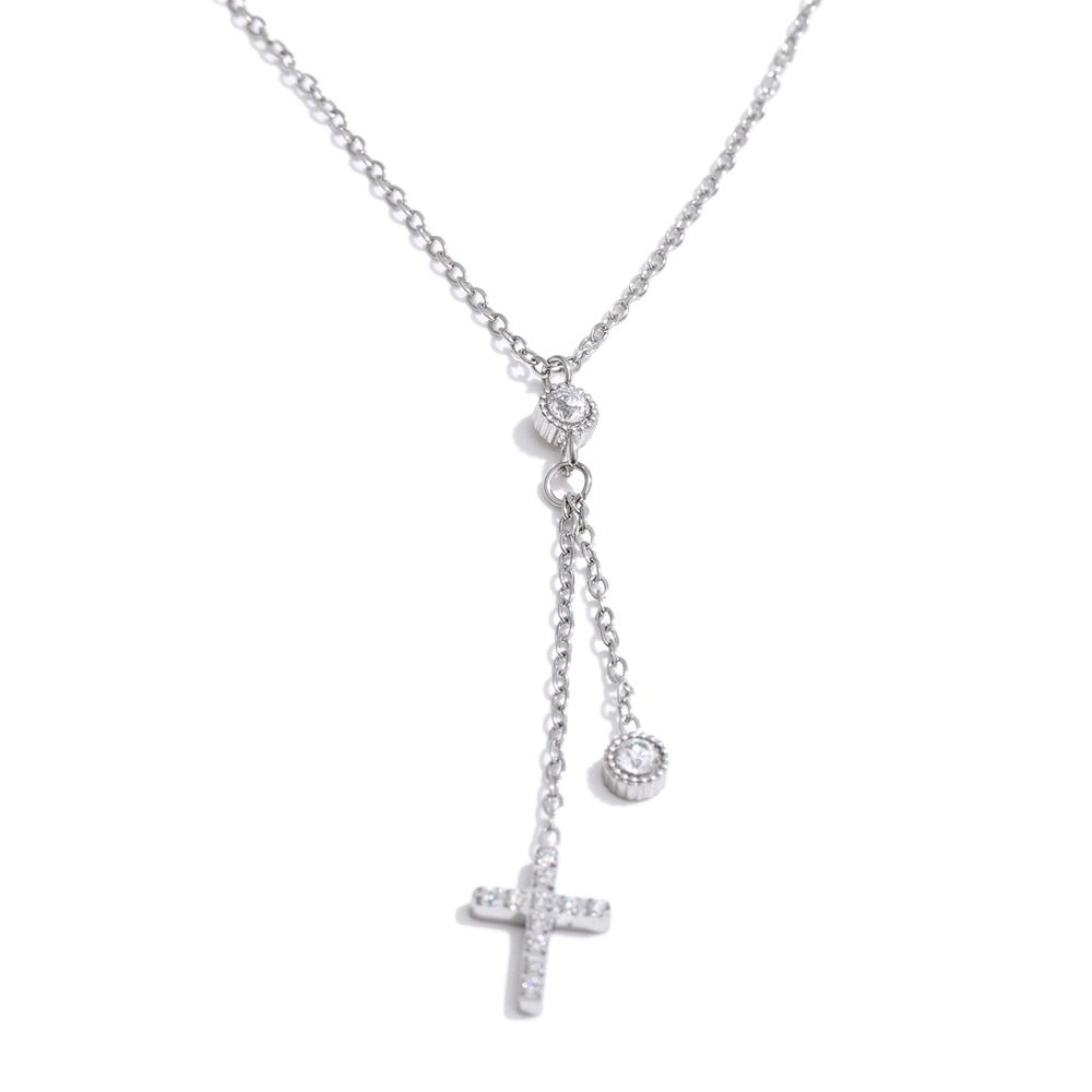 Yhpup CNC Cubic Zirconia Cross Extend Chain Drop Necklace High Quality Stainless Steel Fashion Chic Waterproof Jewelry Gift
Yhpup CNC Cubic Zirconia Cross Extend Chain Drop Necklace High Quality Stainless Steel Fashion Chic Waterproof Jewelry Gift