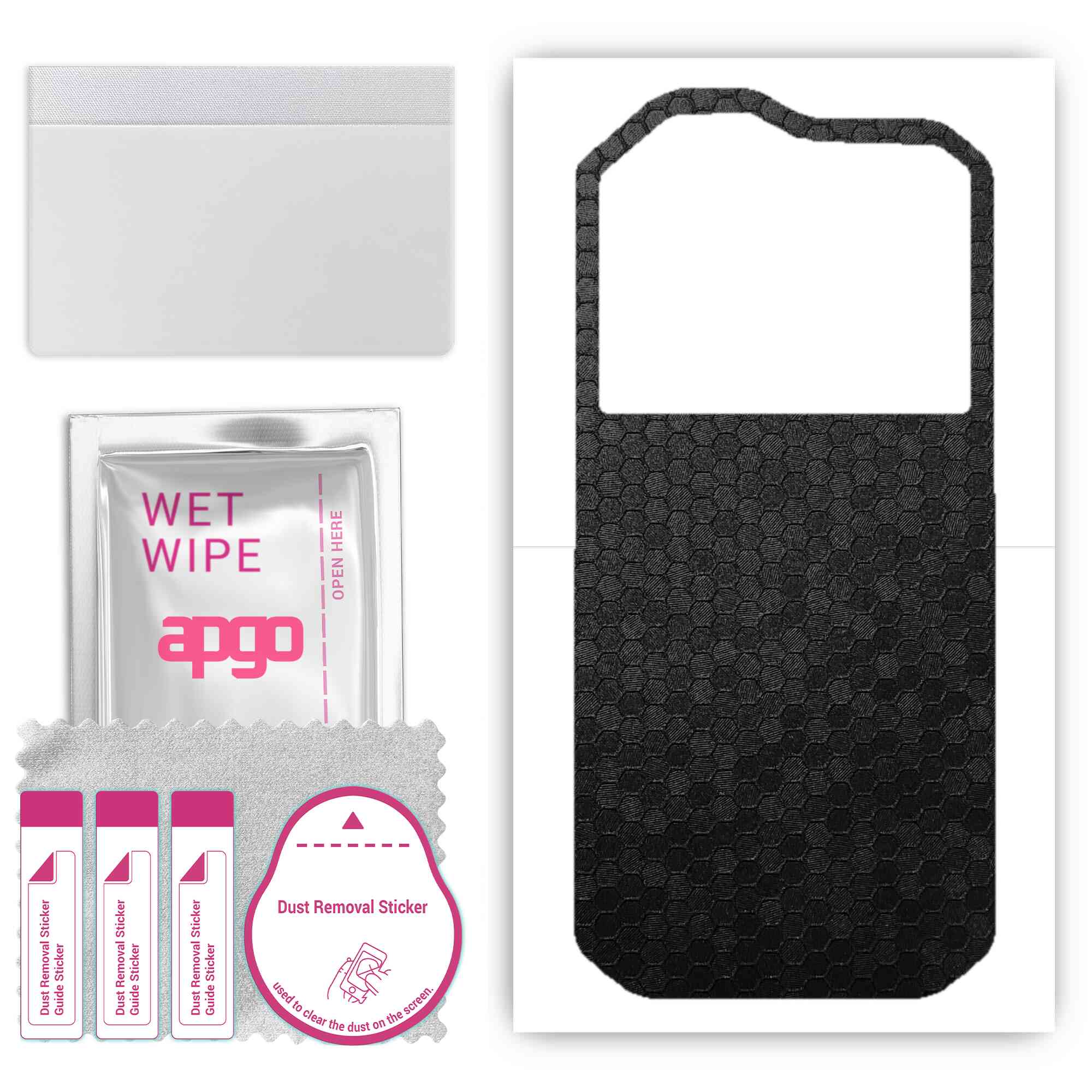 Apgo Protective Skin Sticker for the back compatible with Cat S60, Wrap Film, Foil, Vinyl - Pattern Black Honeycomb
Apgo Protective Skin Sticker for the back compatible with Cat S60, Wrap Film, Foil, Vinyl - Pattern Black Honeycomb