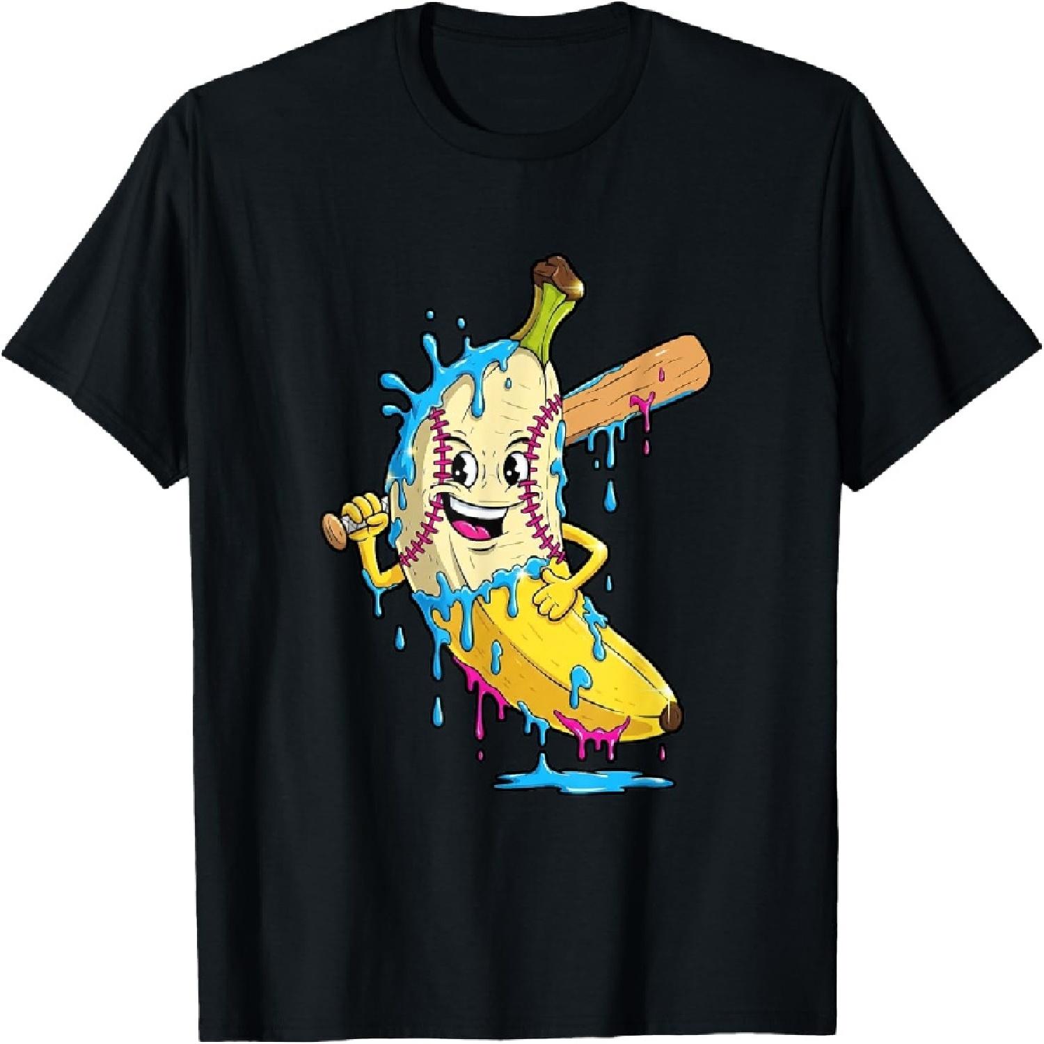 Banana Baseball Funny Drip Mascot Cartoon Fruit Player T-Shirt XXXXXL різнокольоровий
Banana Baseball Funny Drip Mascot Cartoon Fruit Player T-Shirt XXXXXL різнокольоровий