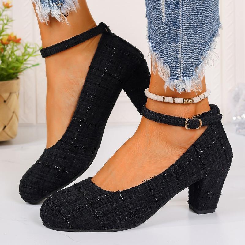 2025 Ladies Shoes Ankle-wrap Women s High Heels Retro Office & Career Pumps Women Round Toe Buckle Strap Chunky Heel Shoes Women 35 чёрный
2025 Ladies Shoes Ankle-wrap Women s High Heels Retro Office & Career Pumps Women Round Toe Buckle Strap Chunky Heel Shoes Women 35 чёрный
