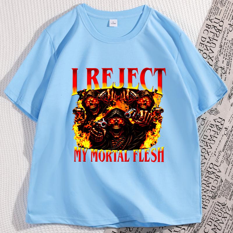 I Reject My Mortal Flesh T Shirt Funny Grim Reaper Graphic Tee Vintage Goth Clothing for Men Women Humor Tshirt Clothing 4XL
I Reject My Mortal Flesh T Shirt Funny Grim Reaper Graphic Tee Vintage Goth Clothing for Men Women Humor Tshirt Clothing 4XL