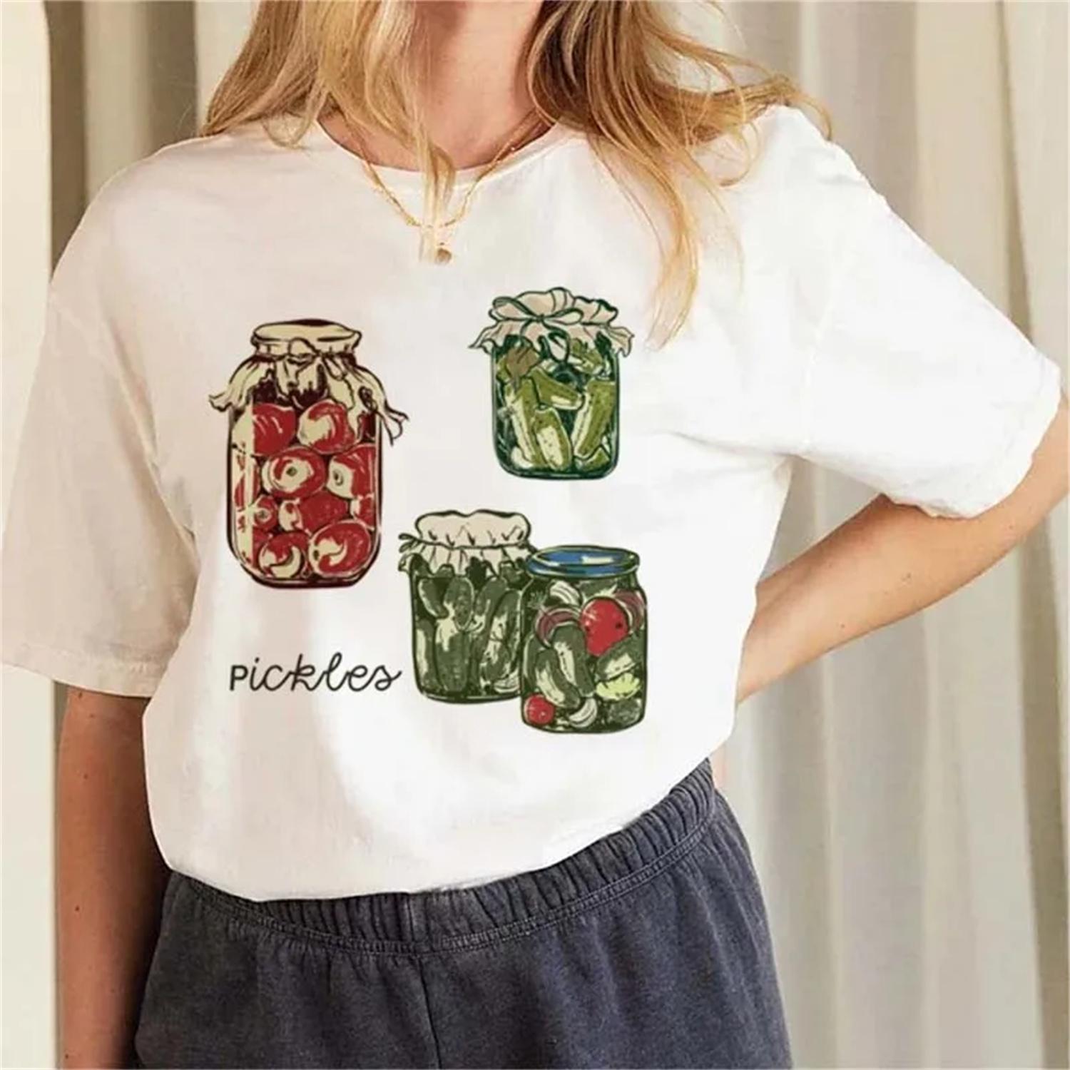 Vegetable Jar Print Cute 90s T-Shirt Summer Women s Print Cartoon Pattern Fashion Clothing Women s Casual T-Shirt Short Sleeved XXXXXL білий
Vegetable Jar Print Cute 90s T-Shirt Summer Women s Print Cartoon Pattern Fashion Clothing Women s Casual T-Shirt Short Sleeved XXXXXL білий