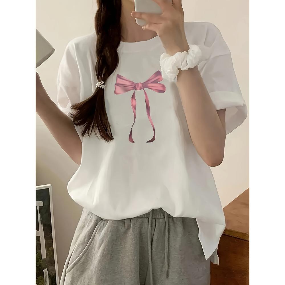 Women s Sleeve T-Shirt Japanese Korean Style Fit Round Neck Butterfly Print Breathable Stretch Fabric for Casual L
Women s Sleeve T-Shirt Japanese Korean Style Fit Round Neck Butterfly Print Breathable Stretch Fabric for Casual L