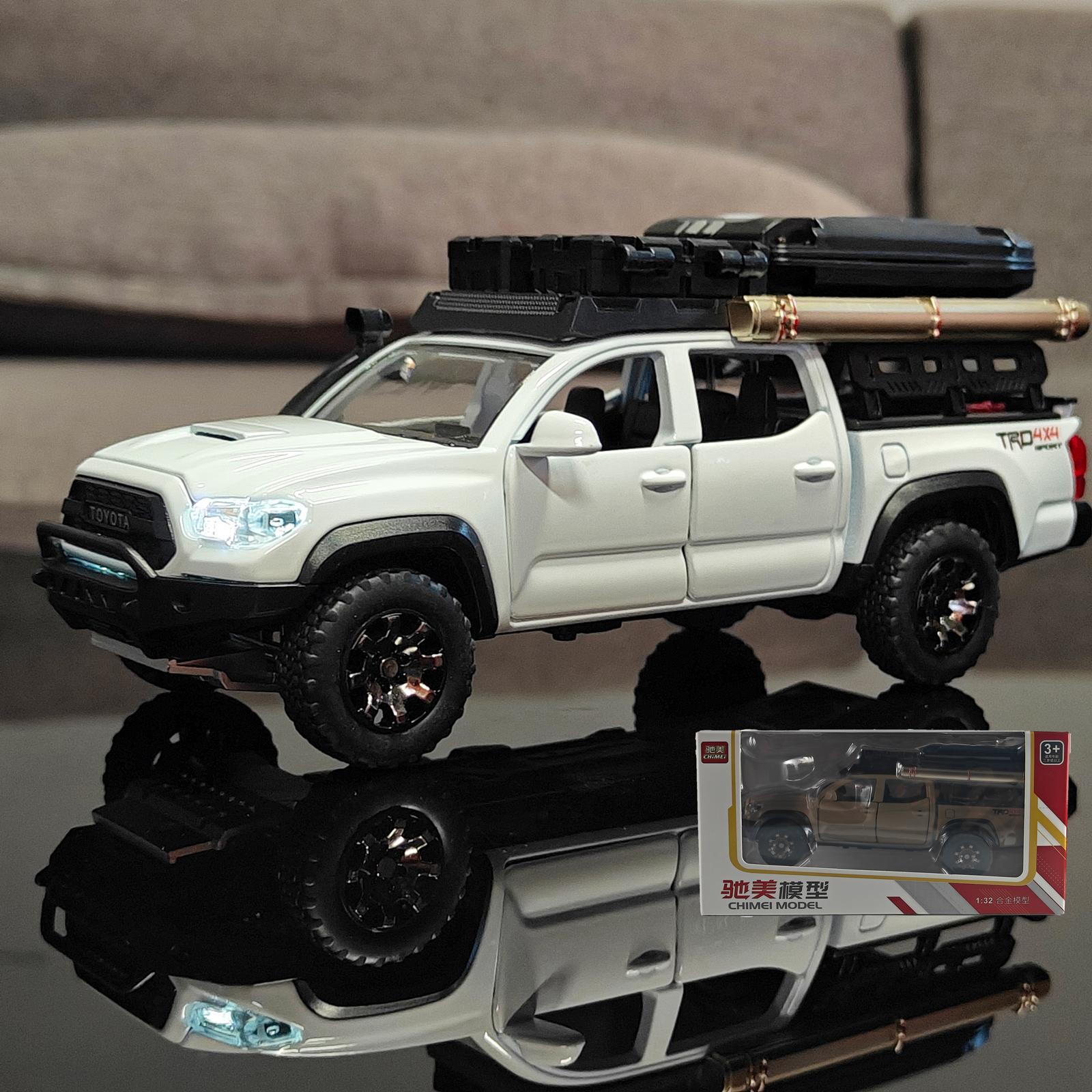 1:32 Toyota Tacoma TRO Версія для подорожей Литий металевий модельний пікап Іграшки Настільні прикраси Подарунок на день народження Для дітей Хлопчача іграшка
1:32 Toyota Tacoma TRO Версія для подорожей Литий металевий модельний пікап Іграшки Настільні прикраси Подарунок на день народження Для дітей Хлопчача іграшка