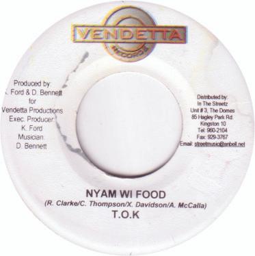 7inch Record T.O.K. - Nyam Wi Food NONE Vendetta Record Jamaica Reggae, Ska & Dub Used
7inch Record T.O.K. - Nyam Wi Food NONE Vendetta Record Jamaica Reggae, Ska & Dub Used