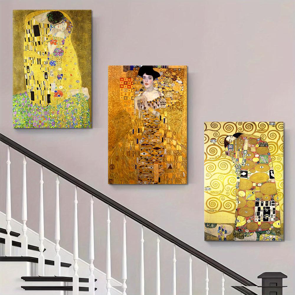 3 pieces of Gustav Klimt s Kiss canvas decorative paintings, high-definition artistic micro spray replica, modern living room, (as the picture,20x30cm No Frame)
3 pieces of Gustav Klimt s Kiss canvas decorative paintings, high-definition artistic micro spray replica, modern living room, (as the picture,20x30cm No Frame)